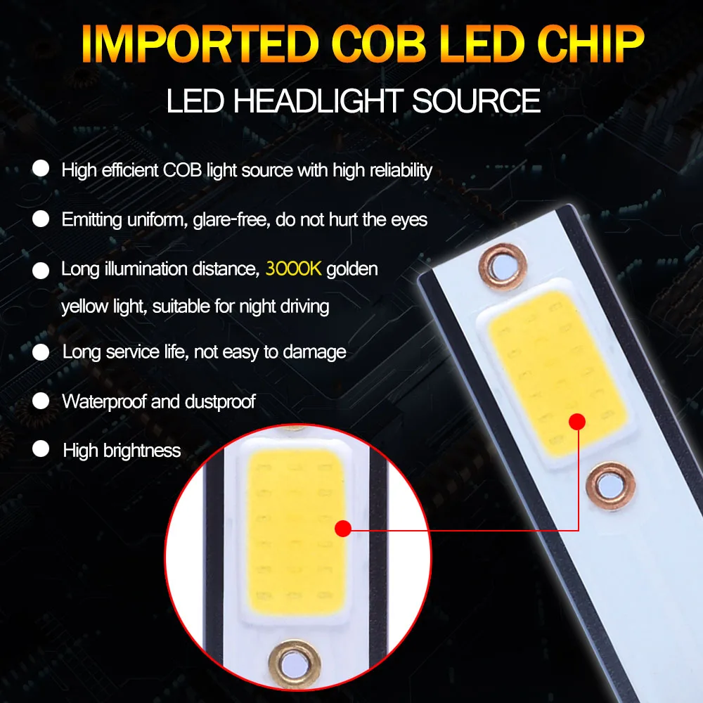 HB3 лампа для фар Mini Canbus, 3000 лм, лампа для автомобильных фар K, противотуманные фары, автомобильные лампы, автомобильные фары