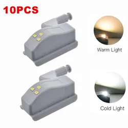5-10Pcs LED Inner Hinge Lamp Under Cabinet Lights Wardrobe Cupboard Sensor Lights Bedroom Kitchen Closet Night Lamp