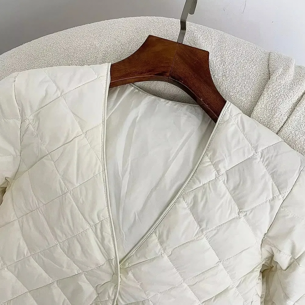 جديد إمرأة الخريف سترة شتوية الكورية نمط سترة قصيرة دافئة 90% الأبيض بطة أسفل معطف مع أسفل سترة داخل ريشة سترة #5