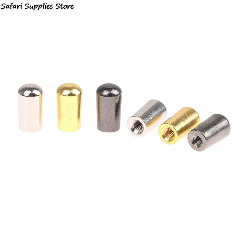 1Pc Guitar 3 Way Toggle Switch Tip 3.5/4mm Screw Thread Knobs Tip Cap Button To For Electric Guitars Parts Metal