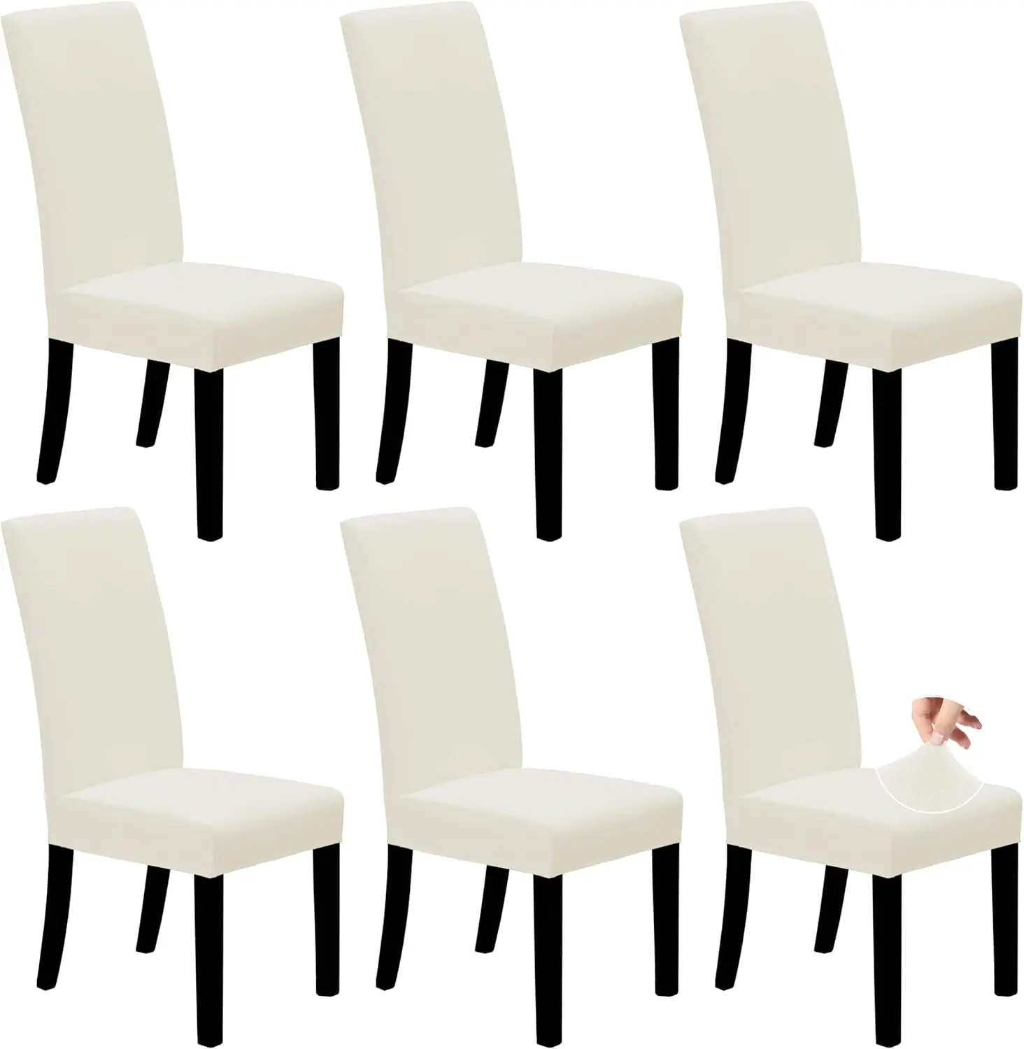 

Dining Chair Covers Stretch Dining Room Chair Covers Set Of 6, Parsons Chair Slipcovers For Dining Room, Ceremony, Banquet,