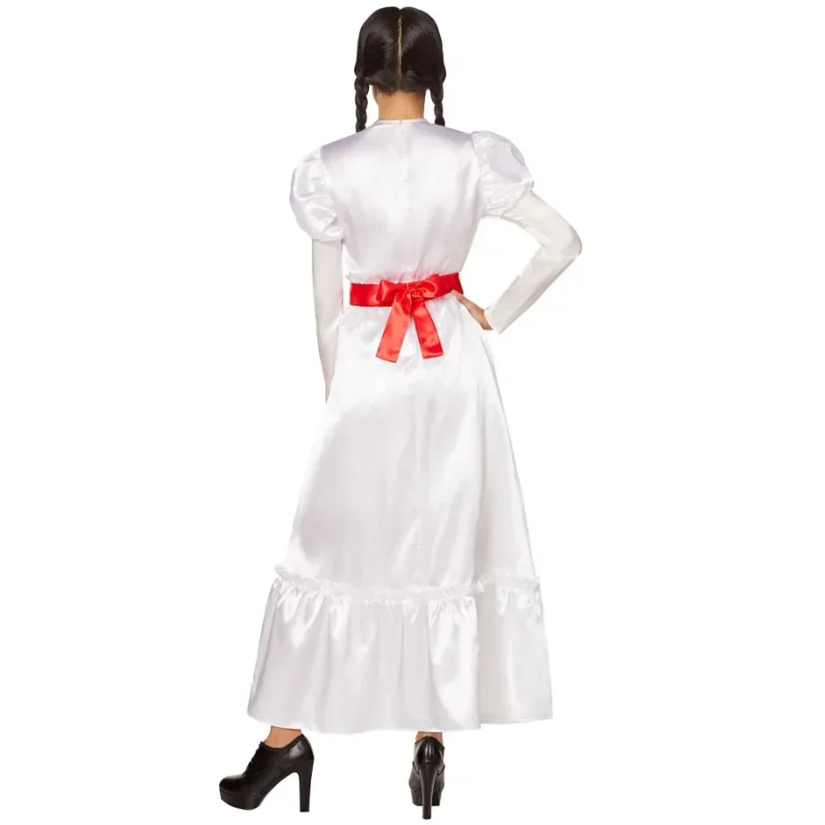 Halloween Cosplay Horror Movie Annabelle Ghost Women Costume