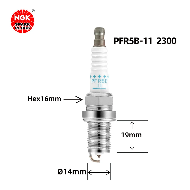 NGK Twin Platinum Automotive Spark Plug PFR5B-11 2300 for Subaru Tiger Forester（4PCS)