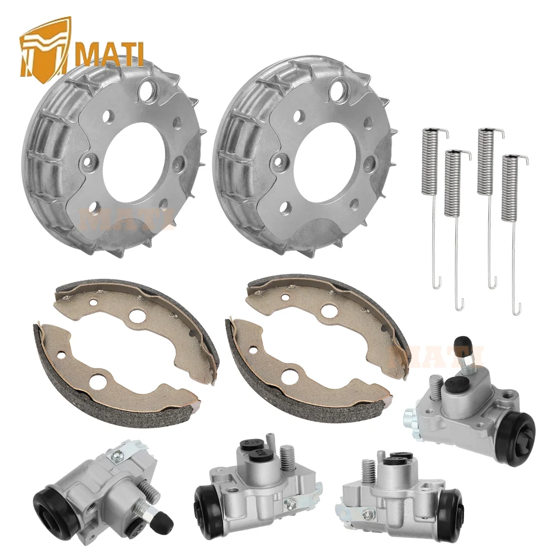 M MATI Front Brake Wheel Cylinders Drums Shoes Kit Left&Right for Honda Foreman 400 TRX400FW 1995 1996 1997 1998 45310-HM7-006