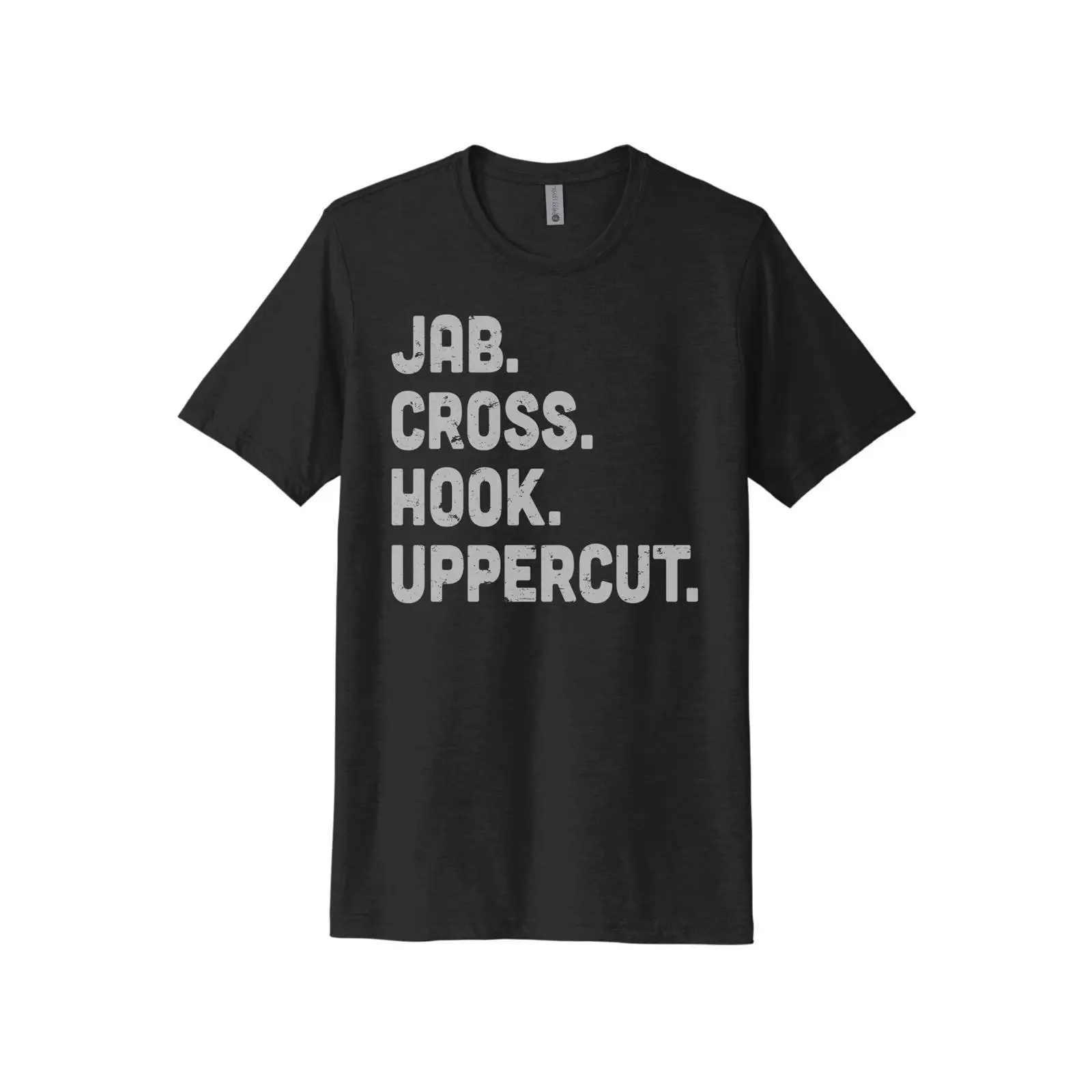 Jab Cross Hook Uppercut Boxing T Shirt Boxer Kickboxing Apparel for Lovers vintage Washed Casual Versatile Stretched homme Soft
