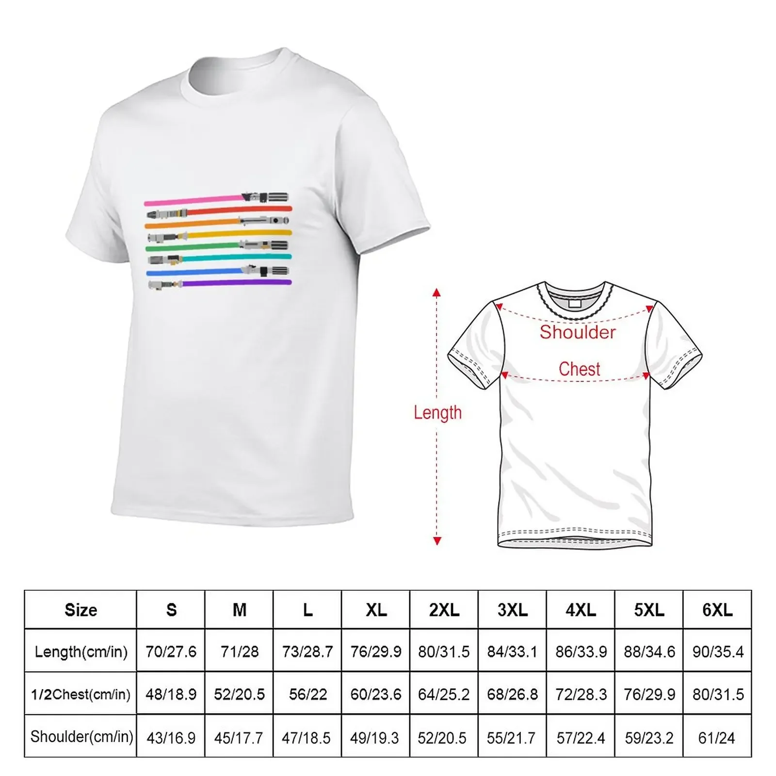 New LGBT+ Lightsabers T-Shirt korean fashion aesthetic clothes mens graphic t-shirts hip hop