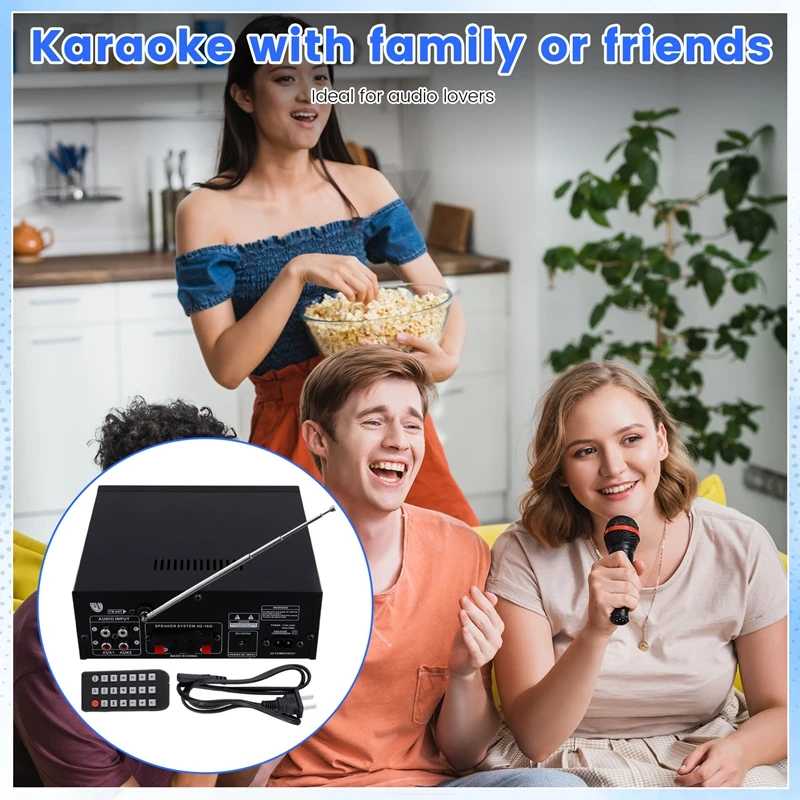 New AK55 Audio Amplifier 2.0 Channel HIFI Digital Bluetooth Amplifier USB Digital Amplifier