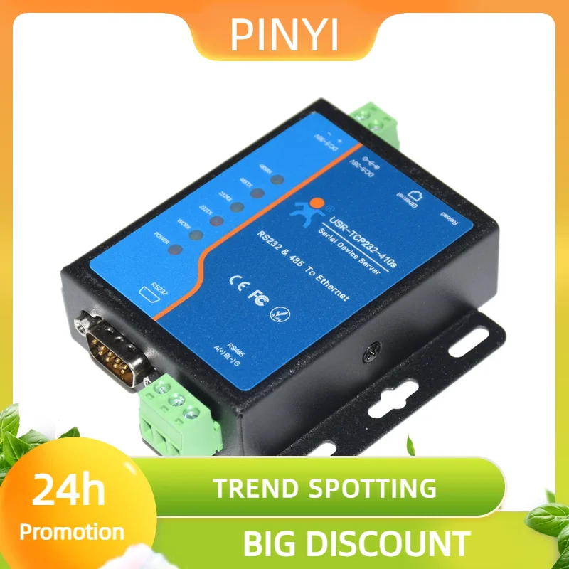 Promotion USR-TCP232-410S Serial Port RS232 RS485 Zu Ethernet Konverter Gerät Server Modbus RTU Zu TCP Flow Control