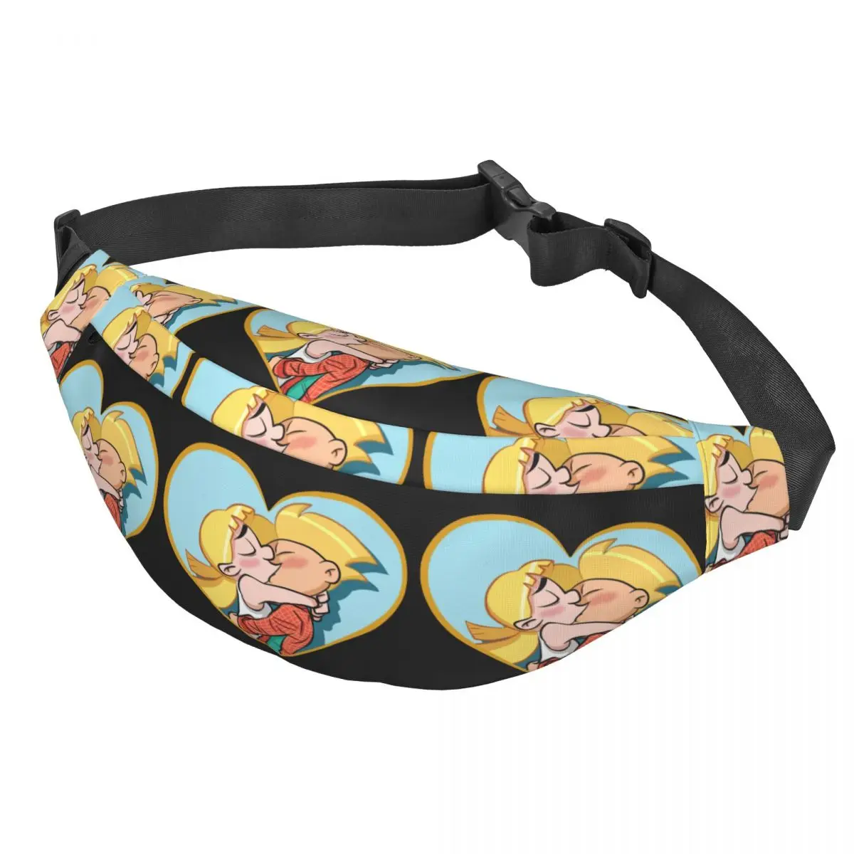 Custom Helga Pataki Fanny Pack Women Men Hey Arnold Anime Animation Sling Crossbody Waist Bag for Traveling Phone Money Pouch