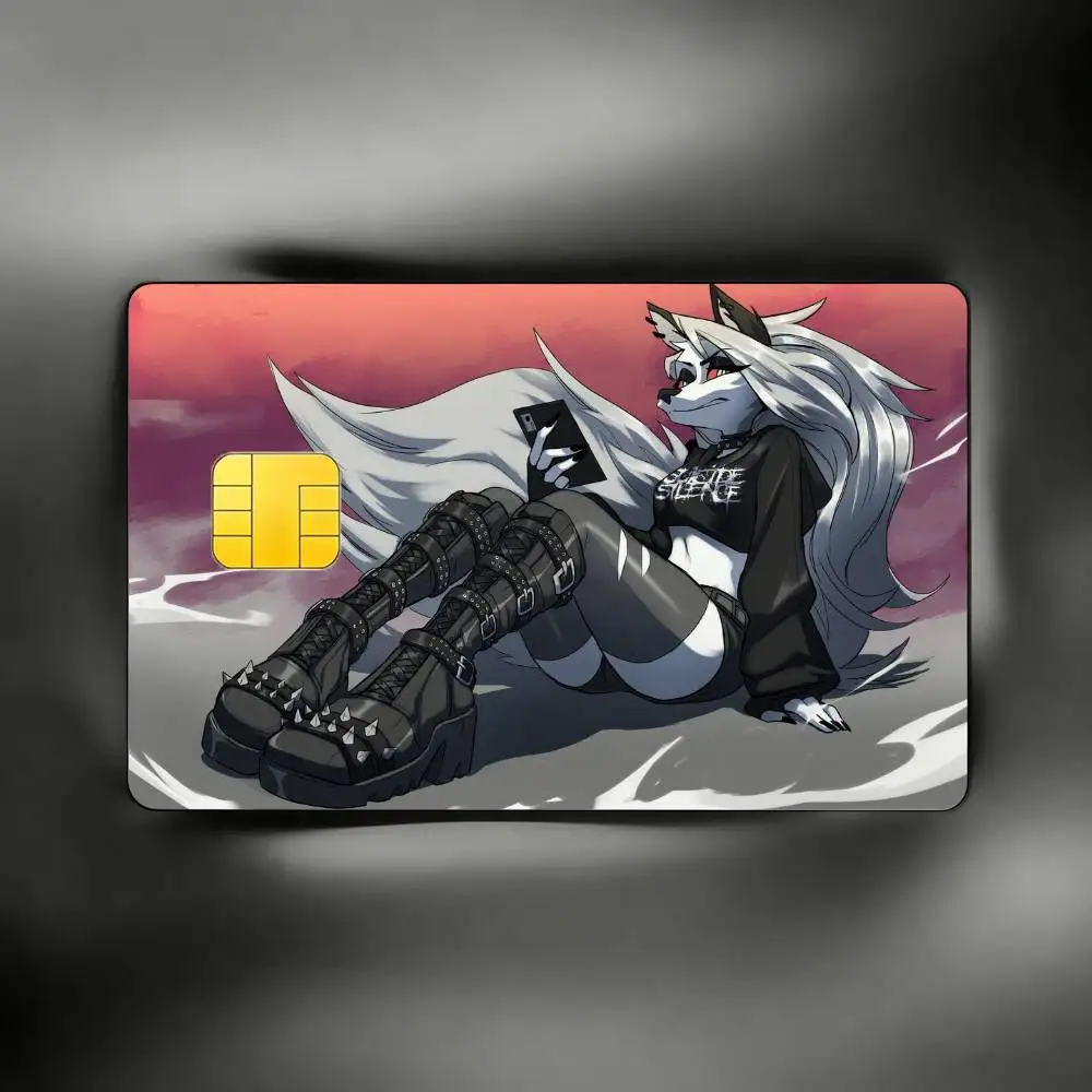 Loona H-Helluva B-Boss HD Waterproof Card Skins Protective Stickers for Credit Bank Game Cards