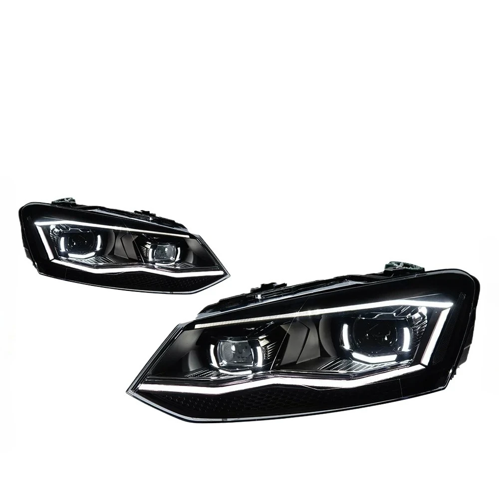 

Car Styling for Polo Headlights 2009-2018 LED Headlight DRL Hid Head Lamp Bi Xenon Beam Accessories