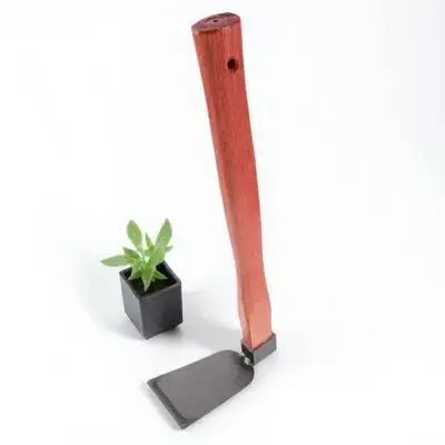 

Wood Handle Garden Hoe Premium Iron Wood Material Lightweight Portable Gardening Weeding Digging Soil Loosening Tool for Flower