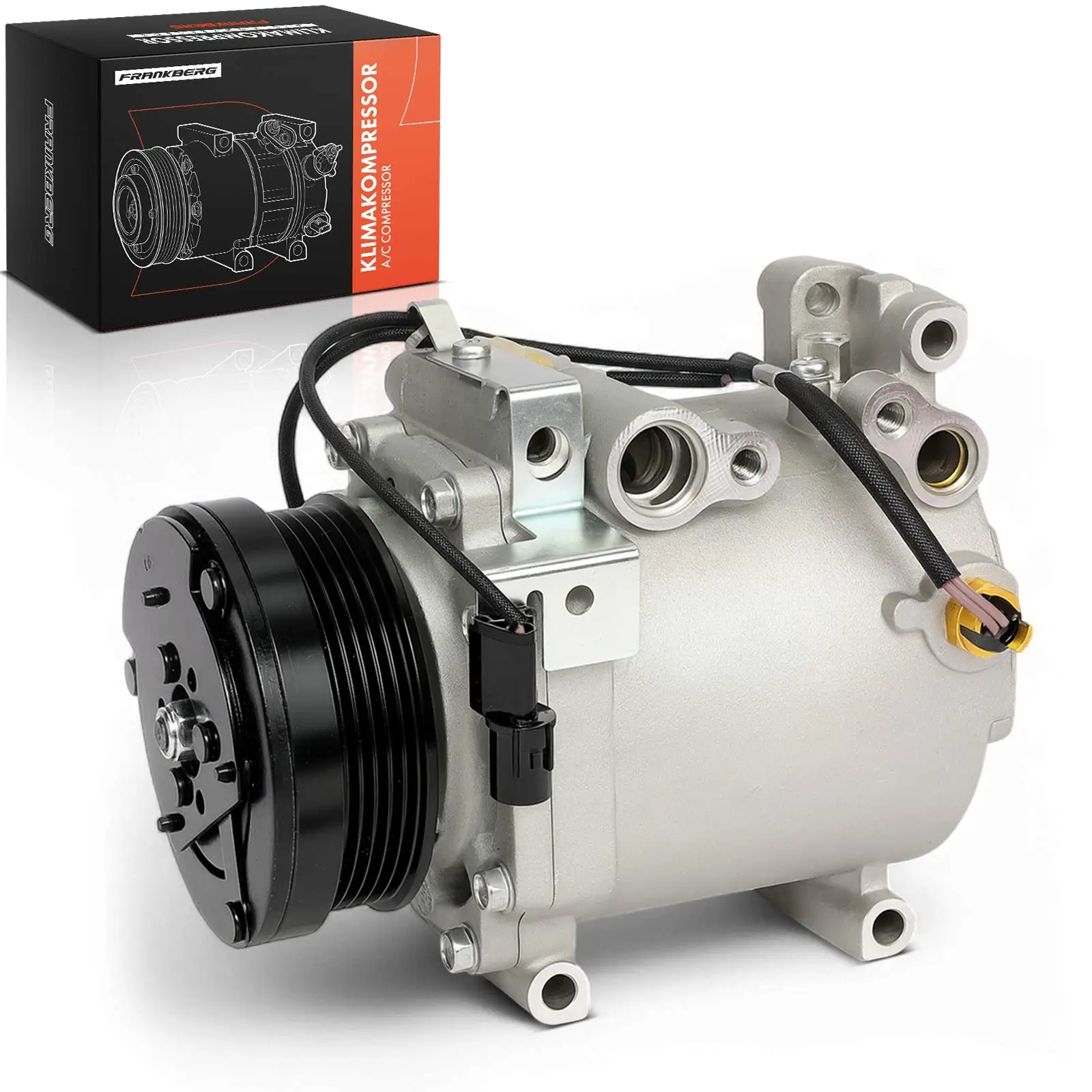 Frankberg 1x Klimaatcompressor voor Mitsubishi Galant EA EC Colt CJ CP Lancer CJ CP 1996-2004 MR500182 7813A040 MR315784 AKC200A204P