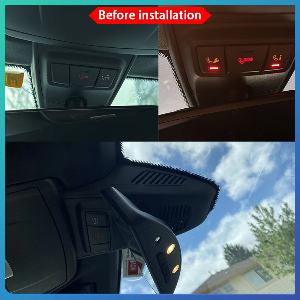 for Mercedes Benz C Class A205 Cabriolet Convertible 2017-2023 4K Wifi DVR IMX335 Car Video Recorder Dash Cam Front Rear Camera