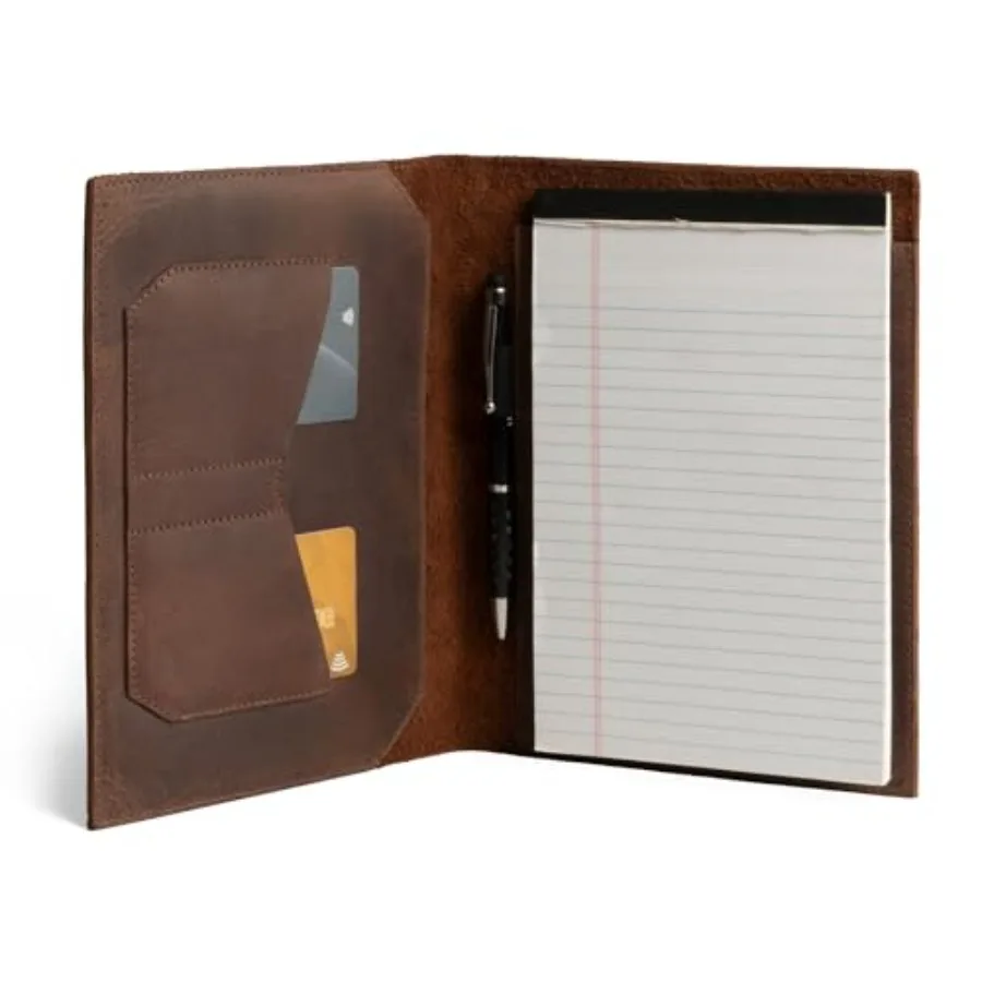 

Leather Worx Notepad Cover 5 x 8 In. Notepad Not Included Sturdy Durable Material Perfect for Storing Journal Full Grain Leathe