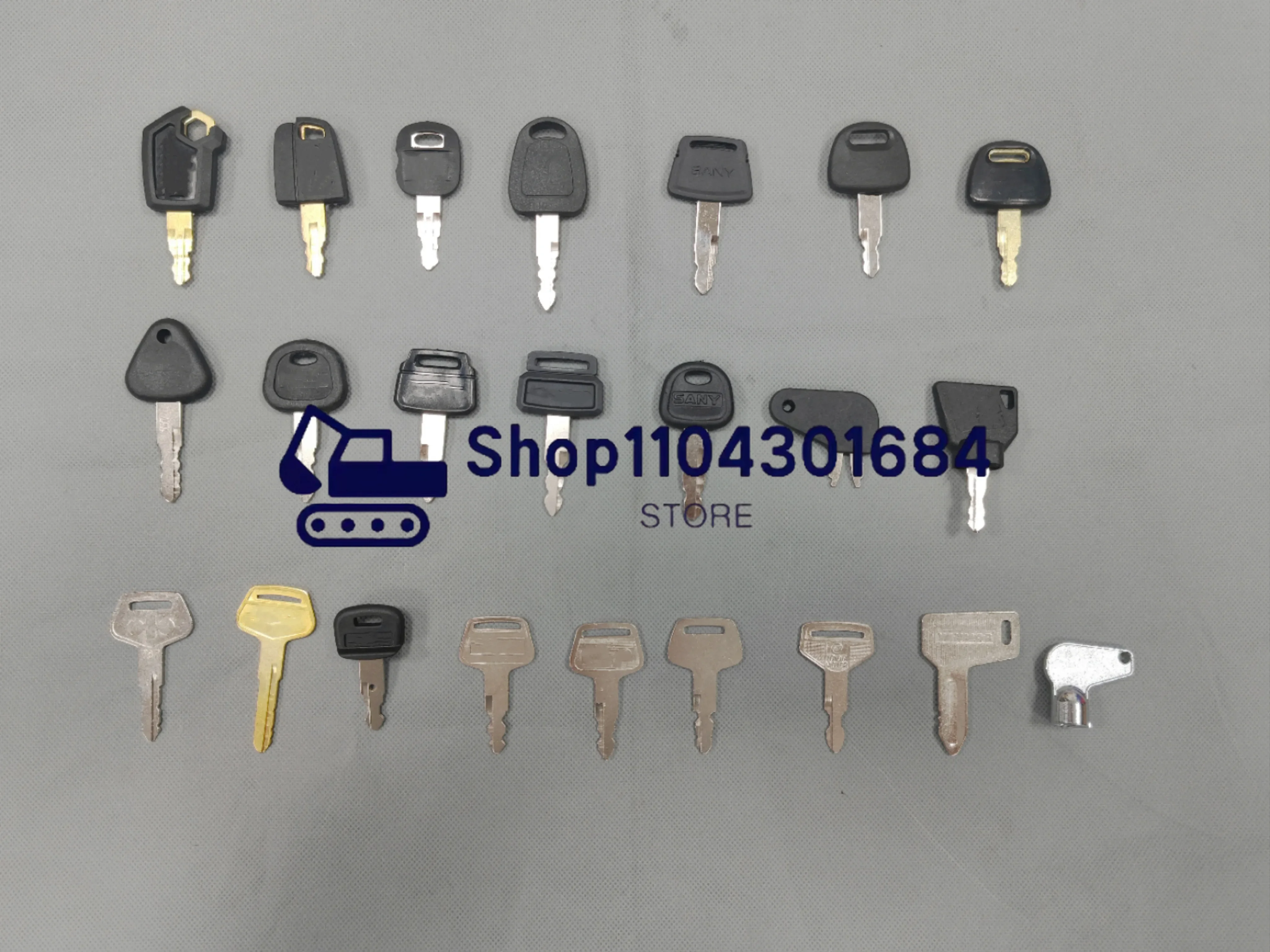 10/23/43PCS KEY SET Master Key Ignition Set for Excavator + Heavy Plant Machinery for Most Excavators Tractors Heavy Machinery