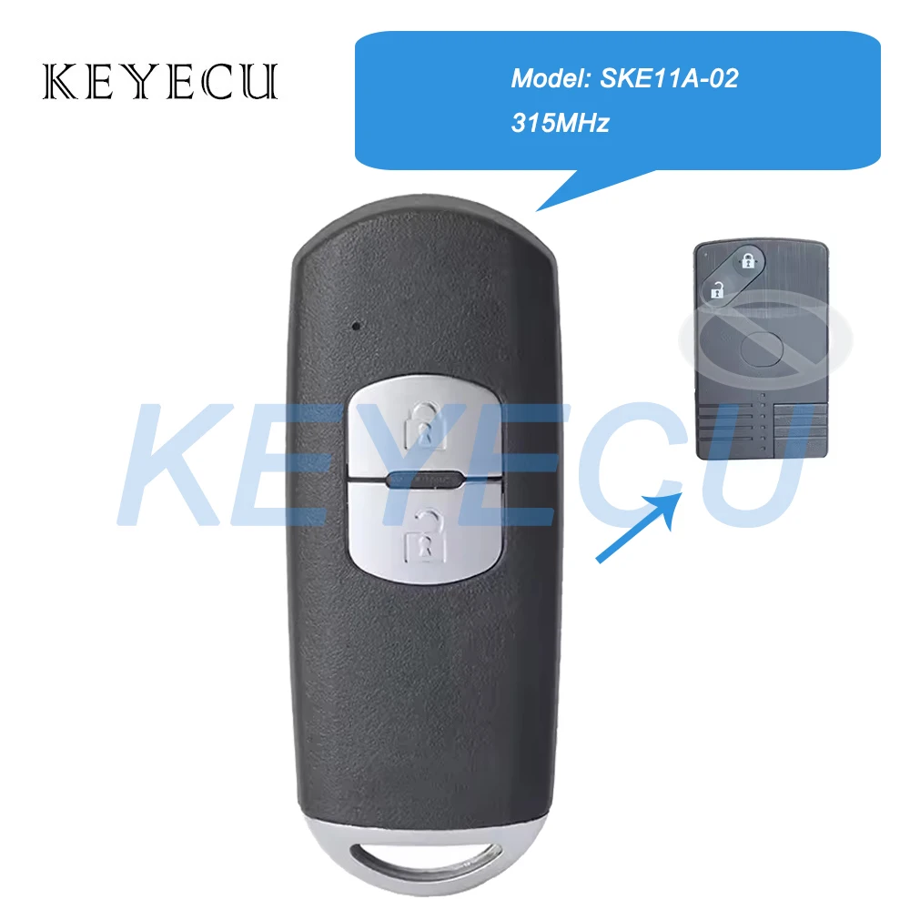 

Keyecu SKE11A-02 315 МГц модифицированный умный дистанционный автомобильный брелок для Mazda CX9 2007 2008 2009
