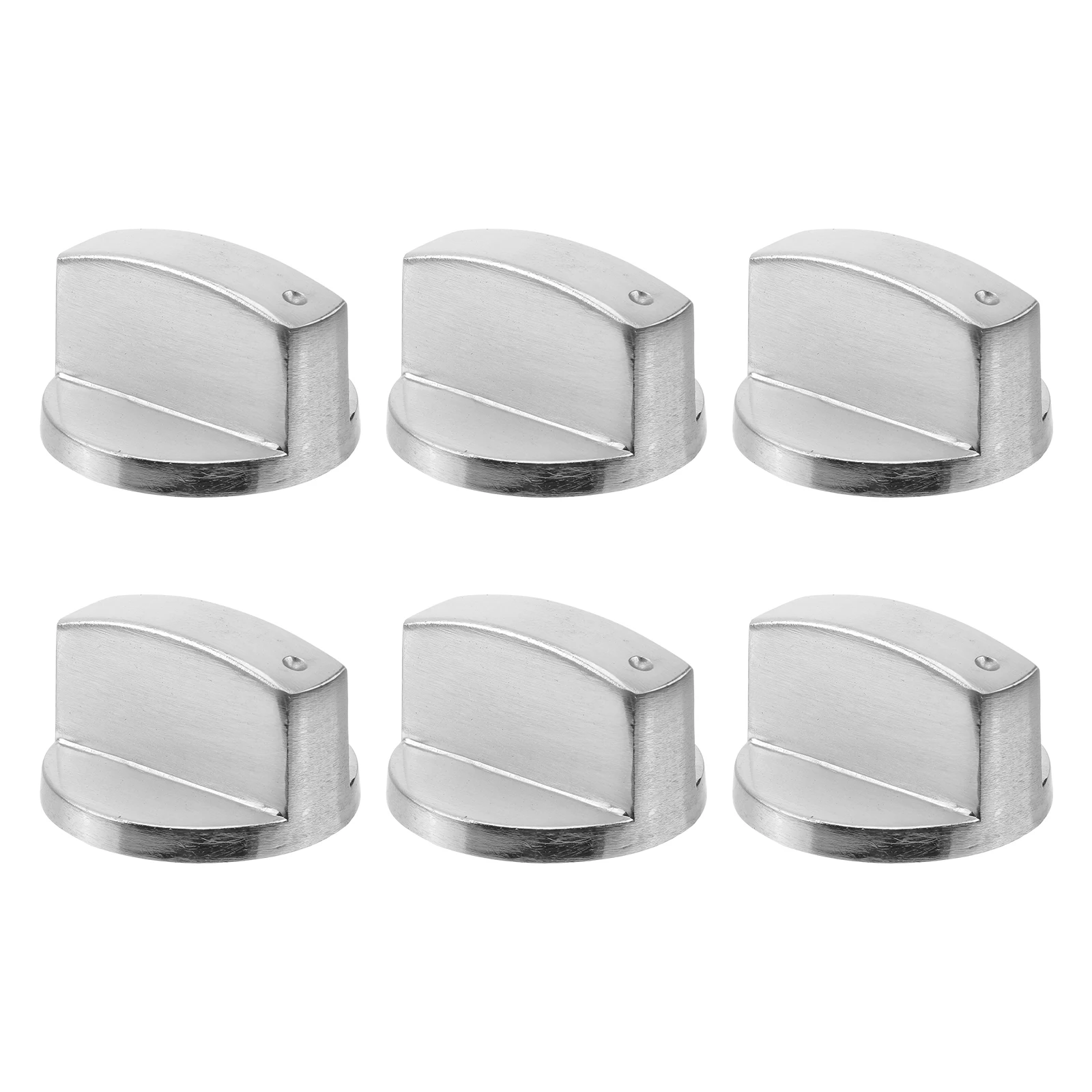 

6pcs Gas Stove Knob Replacement 6mm Hole Diameter Zinc Alloy Round Knobs Durable Long Lasting Universal Fit Stove Switch