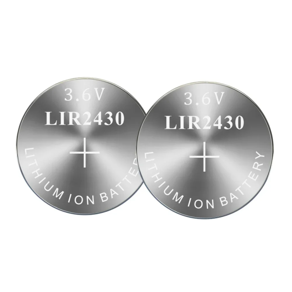 جديد 2-50 قطعة LIR2430 3.6 فولت 60 مللي أمبير زر البطارية قابلة للشحن بطارية ليثيوم أيون عملة خلية لساعة مفتاح السيارة اللعب استبدال CR2430