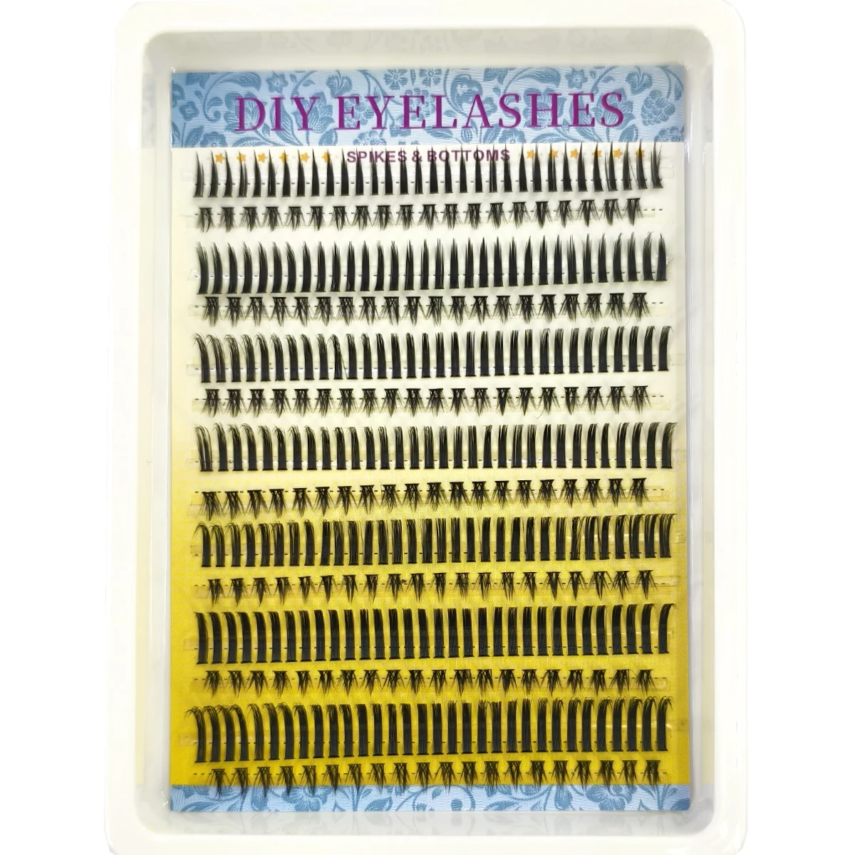 Manga Lashes Extensions Anime Lash Clusters Spiky Eyelash Individuals 10-18MM Long Cluster Eyelash Extensions D-Curly Fairy