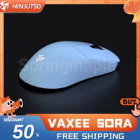 Vaxee Ninjutso Sora 4K Mouse Dual Mode Wireless Gaming Mouse PAW3950 4KHz Polling Rate Mice Long Battery Life PCAccessory Custom