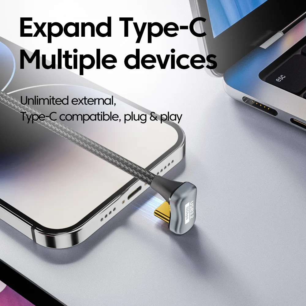 كابل على شكل حرف U 100 وات 5A من النوع C إلى النوع C شحن سريع لهاتف iPhone 16 15 سلك بيانات Samsung USB C لأجهزة MacBook iPad Huawei Xiaomi