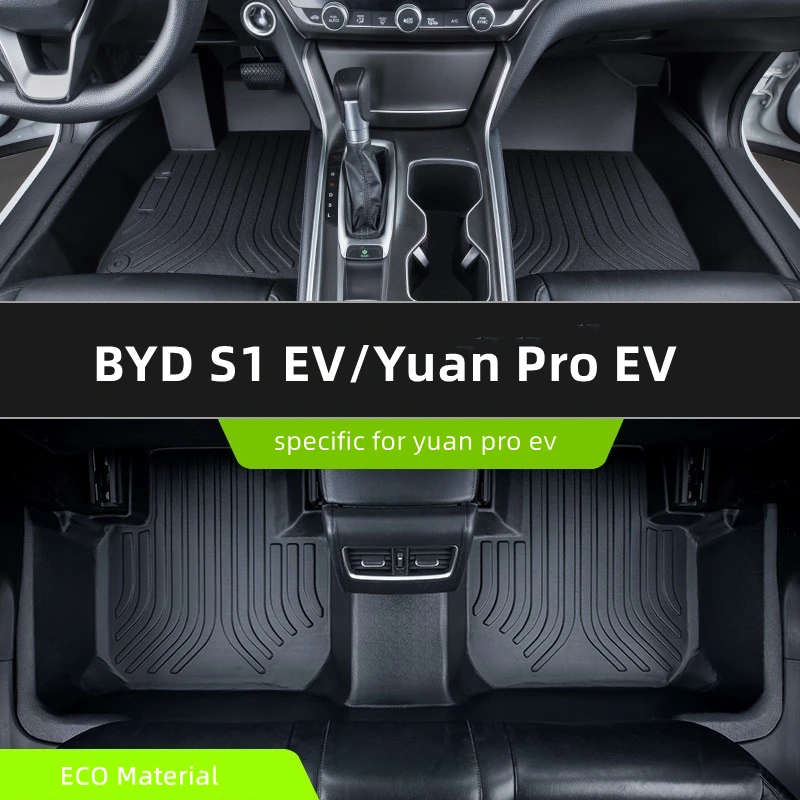 Misura personalizzata per BYD S1 Pro EV accessori interni per auto tappetino in TPE per auto specifico per BYD Song Plus Yuan Pro Plus Tang BYD Han