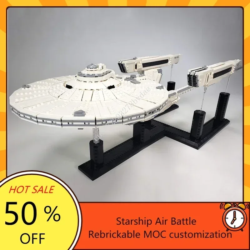 5008 Stuks Moc Space Battle Uss Enterprise Ruimteschip Model Bouwstenen Technologie Diy Creatieve Montage Speelgoed Kinderen Geschenken