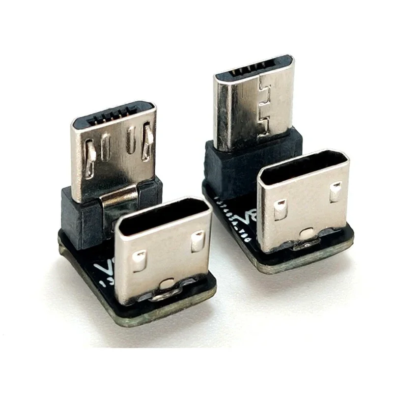 1PCS U-shaped elbow 90 degrees micro USB Female To Micro USB Male Adapter Converter Connector for Samsung huawei xiaomi