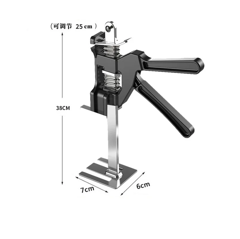 ตู้ประตูแจ็คผนังอิฐความสูงเครื่องมือ Lifter กระเบื้องความสูงปรับประหยัดแรงงานแขน Plasterboard ซ่อมเครื่องมือ