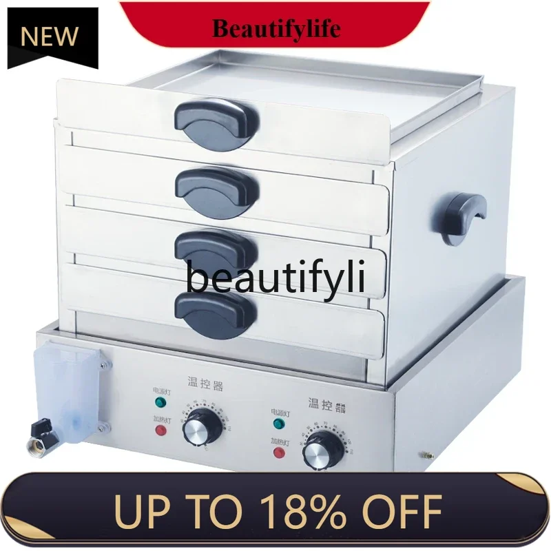 

Commercial electric breakfast rice noodle steamer Desktop electric steamer Drawer rice noodle steamer