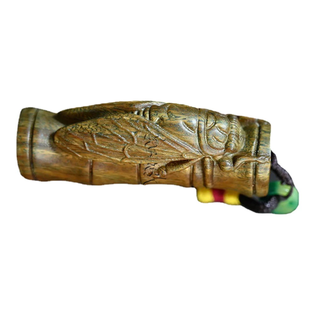 

Bamboo Cicada Wood Pendant Keychain Diy Car Hanging Decor Phone Accessory Birthday Gift Wooden Carved Ornament Phone Keyring