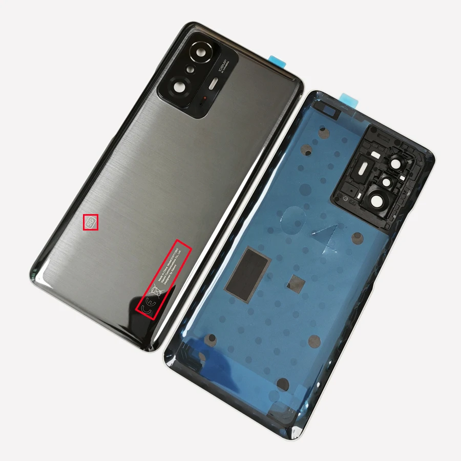 100% A+++ Glass Back For Xiaomi 11T 5G / 11T Pro 5G Battery Cover Door Back Housing Rear Case Replacement Parts +Camera Lens