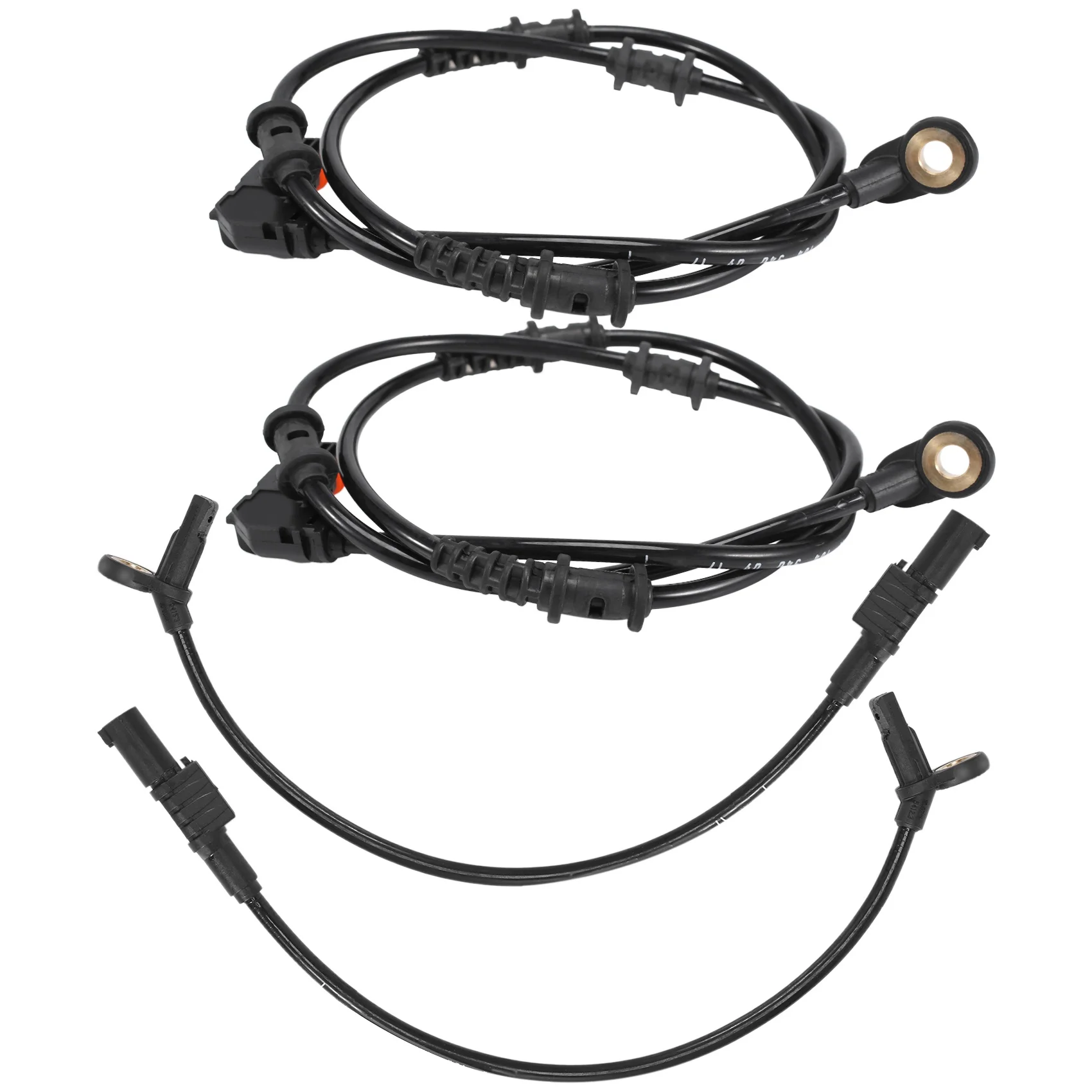 SET(4Pcs) Front Rear ABS Wheel Speed Sensor For Mercedes-Benz W164 ML350 ML320 GL350 GL450 R350 1645400717+1645400917-X67A