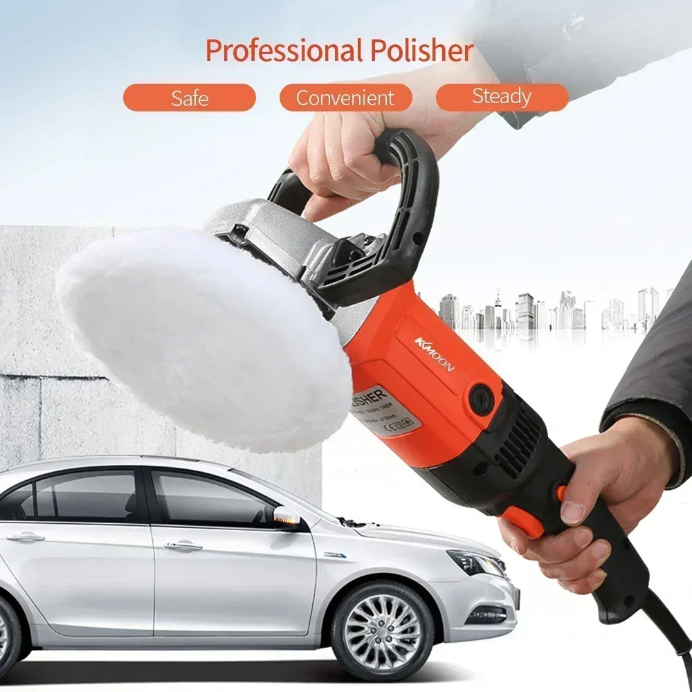 Electric Car Polisher Machine 1200W-1580W Auto Polishing Machine Adjustable Speed Sander Waxing Power Tools Car Accessories