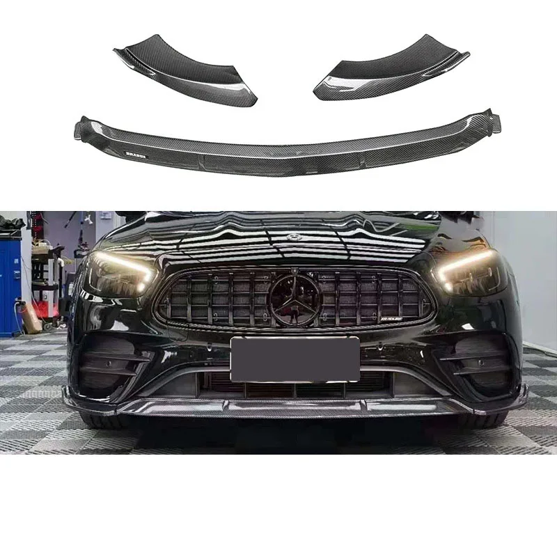 

Suitable for Mercedes-Benz E-class W213 late LCI Babos front lip carbon fiber front shovel around chin auto parts