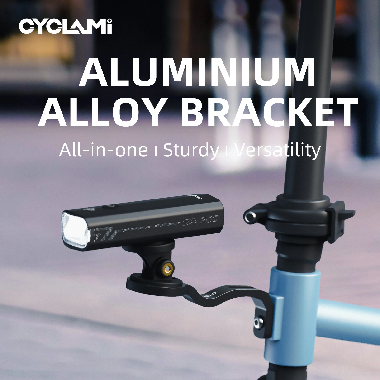 

CYCLAMI Bike Headlight Mount Holder Multifunctional Handlebar Extension Bracket Front Camera Mount