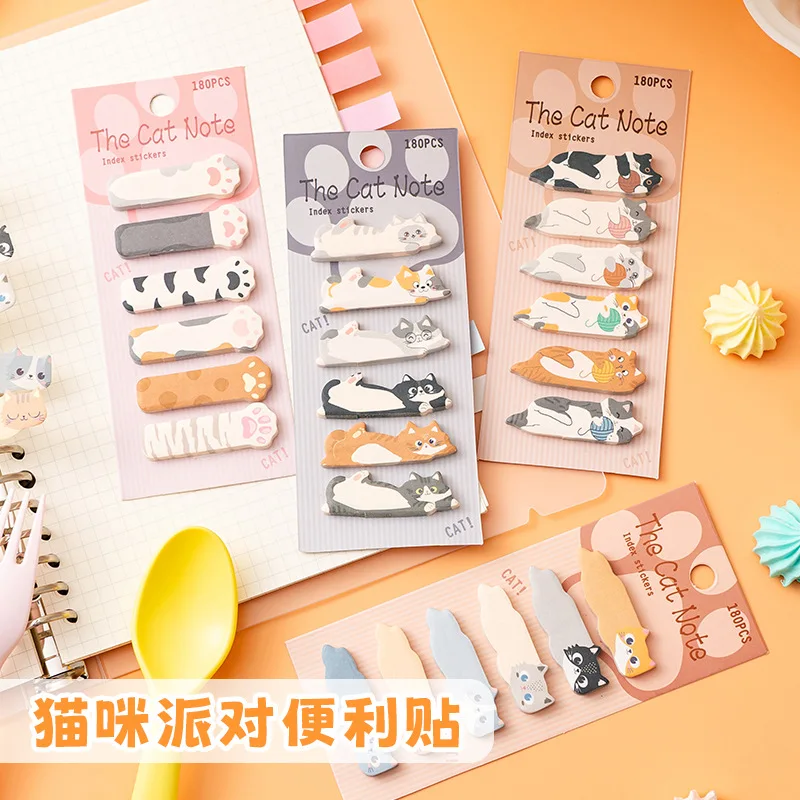 40 pacotes kawaii gato bloco d - Stationery Office Items List avaliação e preço