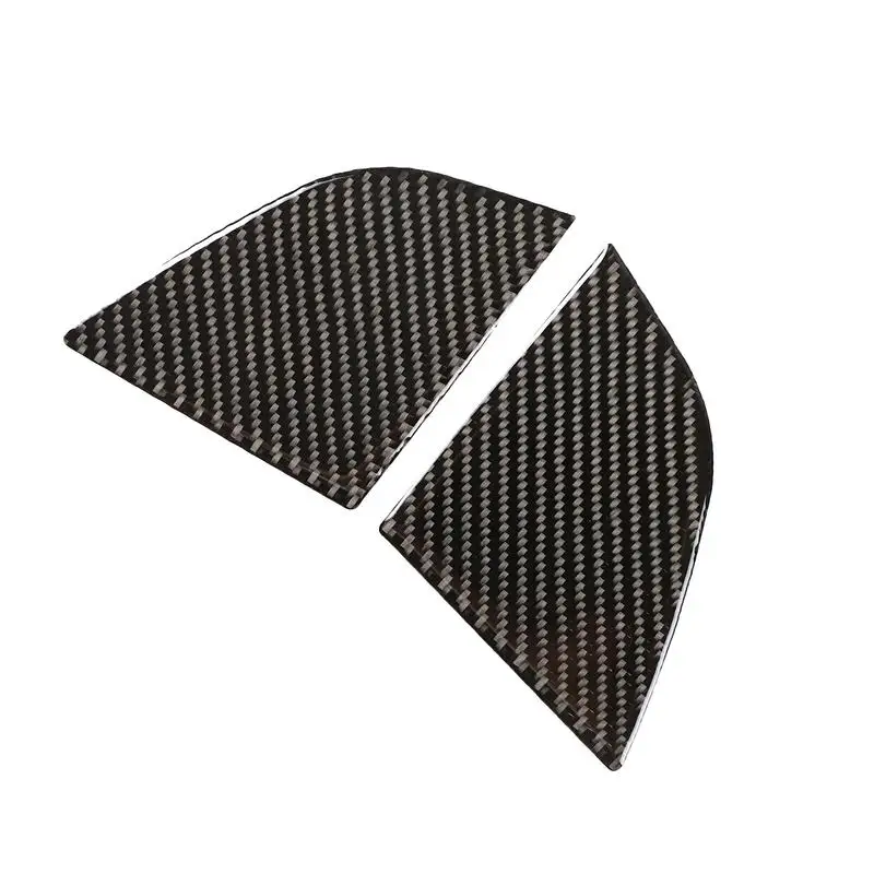 

x2 soft Carbon fiber Interior Car Dashboard Side Decoration Cover Trim Sticker For Porsche Taycan 2019+ Car Accessories