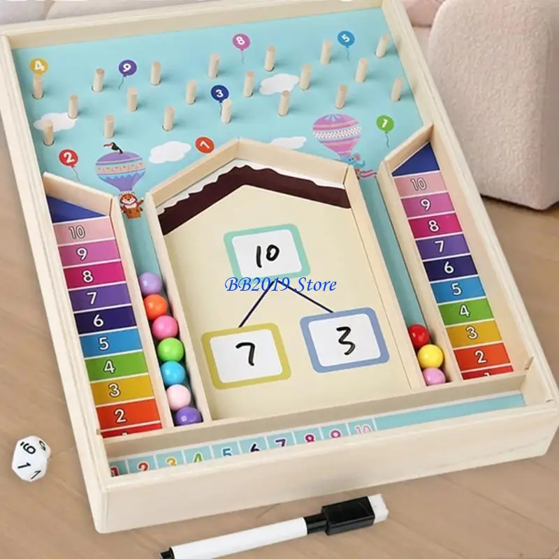 Q0KB Tay về Toán Toán Toy Đồ chơi Đồ chơi Đếm cho trẻ từ 3 đến 6 tuổi