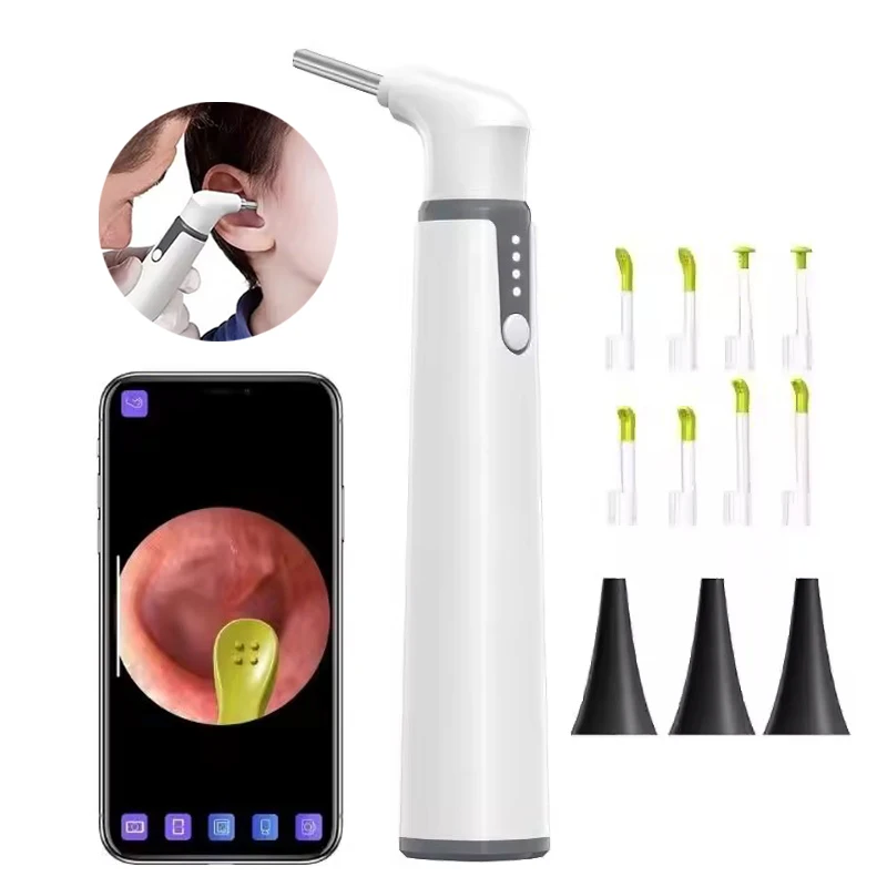 3.9mm Wireless Otoscope Ear Nose Endoscope Camera Set 720P HD WiFi Scope with 6 LEDs for Kids Adults Support Android iPhone IOS