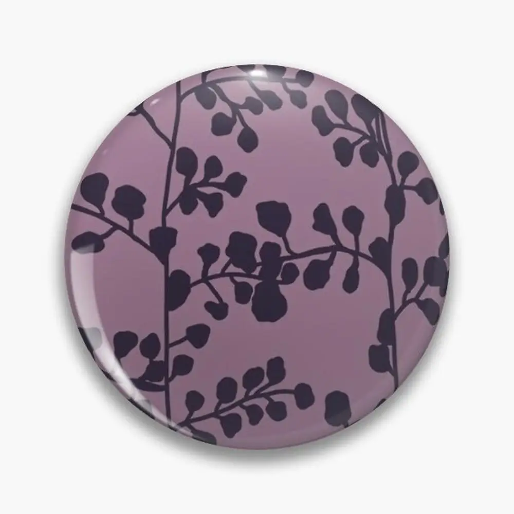 Bella’s Purple Bed Spread Print Pin Buttons Brooches  Jewelry Accessory Customize Brooch Fashion Lapel Badges