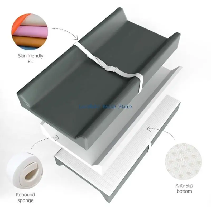 BX0D 防水ベビーベッドマットレスプロテクターパッド滑り止めおむつ交換マットベビーベッド用再利用可能な尿分離パッド