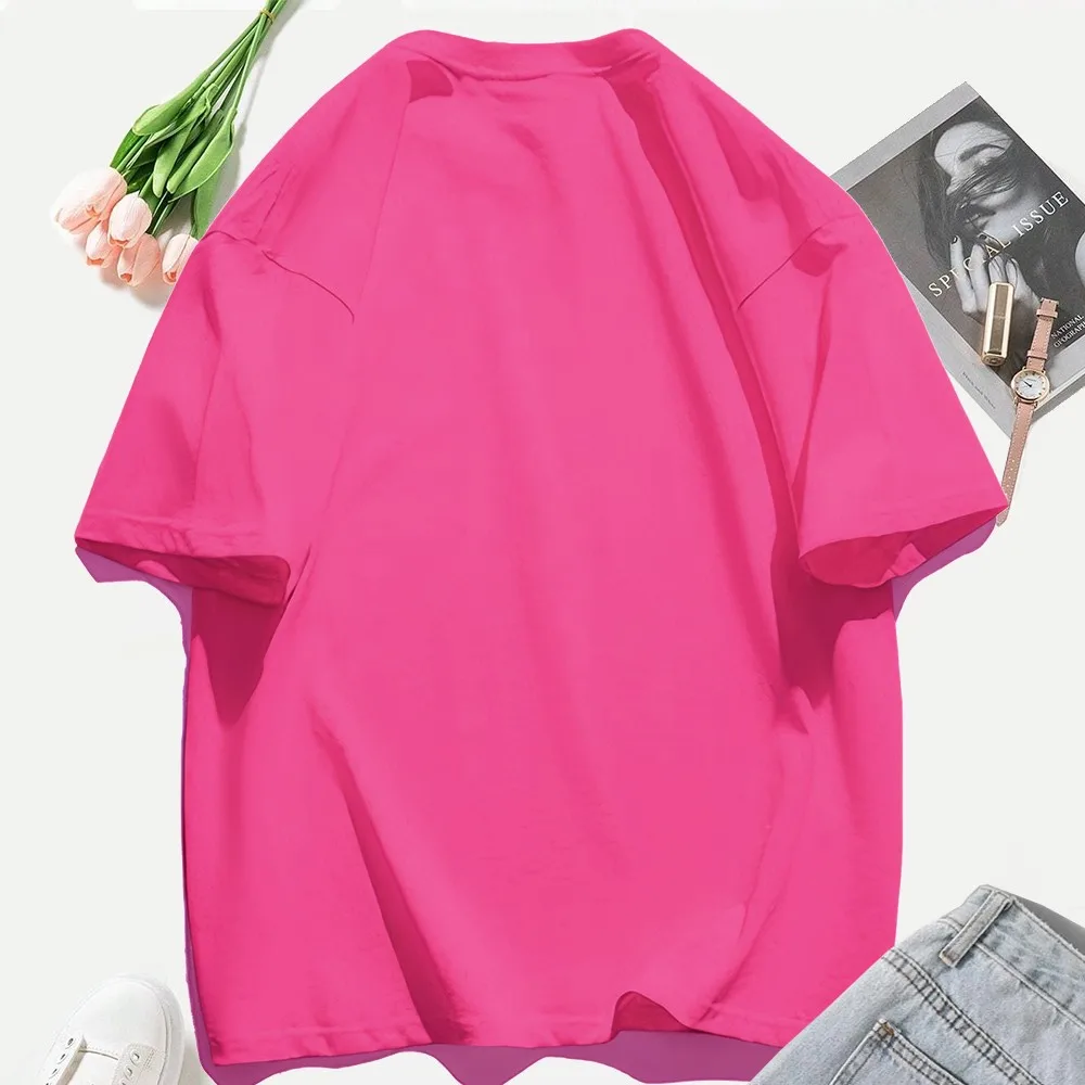 Cowgirl Born To Ride Printed T-Shirts Cotton Womens Summer Oversized Tops Casual Soft Short Sleeve Tees Basic O-Neck Clothes