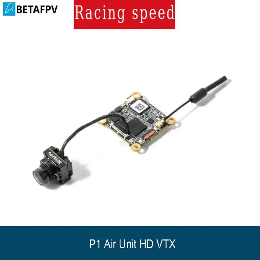BETAFPV P1 Air Unit HD VTX ArtLynk 1080p@60fps 60ms Latency 5km Range 170° FOV CMOS FPV Transmitter Stable Anti-Interference