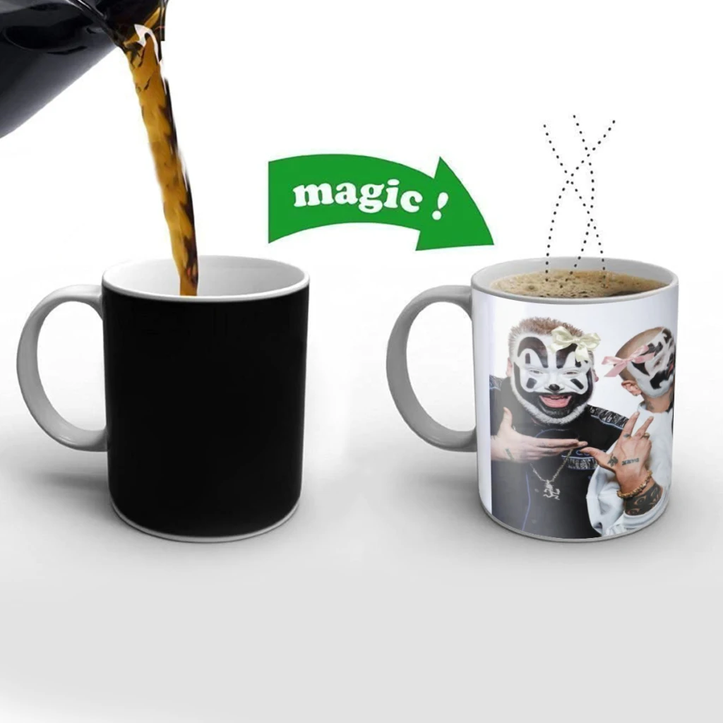 

Insane Clown Posse Band Coffee Mugs And Mug Creative Color Change Tea Cup Ceramic Milk Cups Novelty Gifts