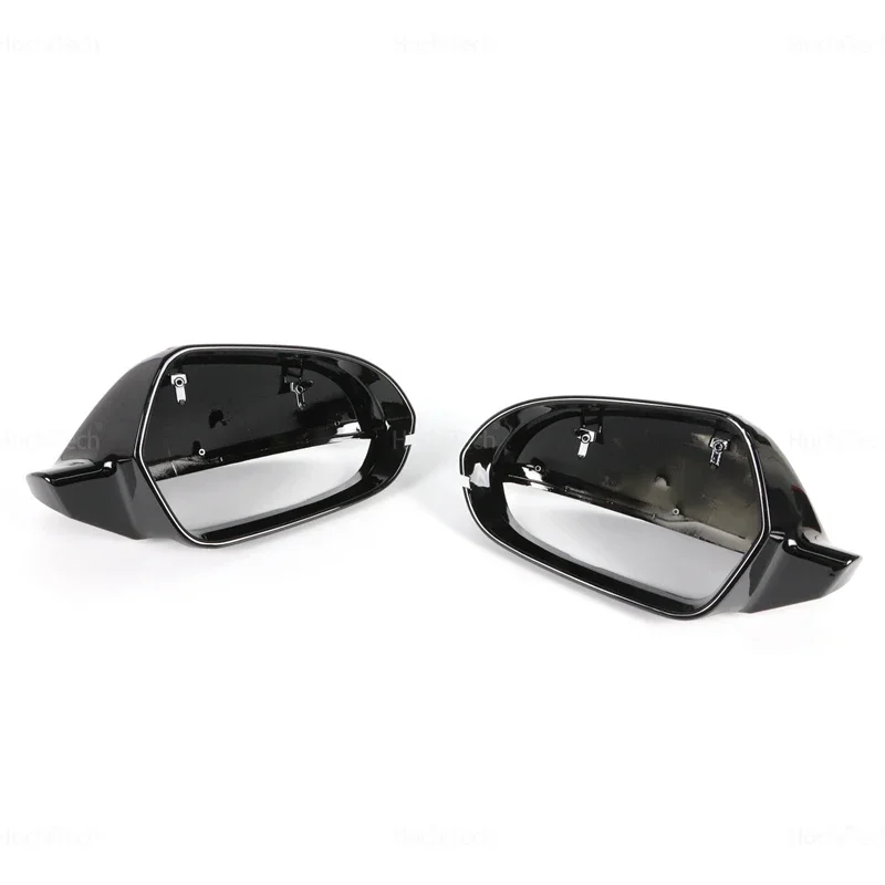 Carbon Fiber Style Black Rearview Side Mirror cover Caps for Audi A6 S6 RS6 C7 C7.5 2011 2012 2013 2014 2015 2016 2017 2018