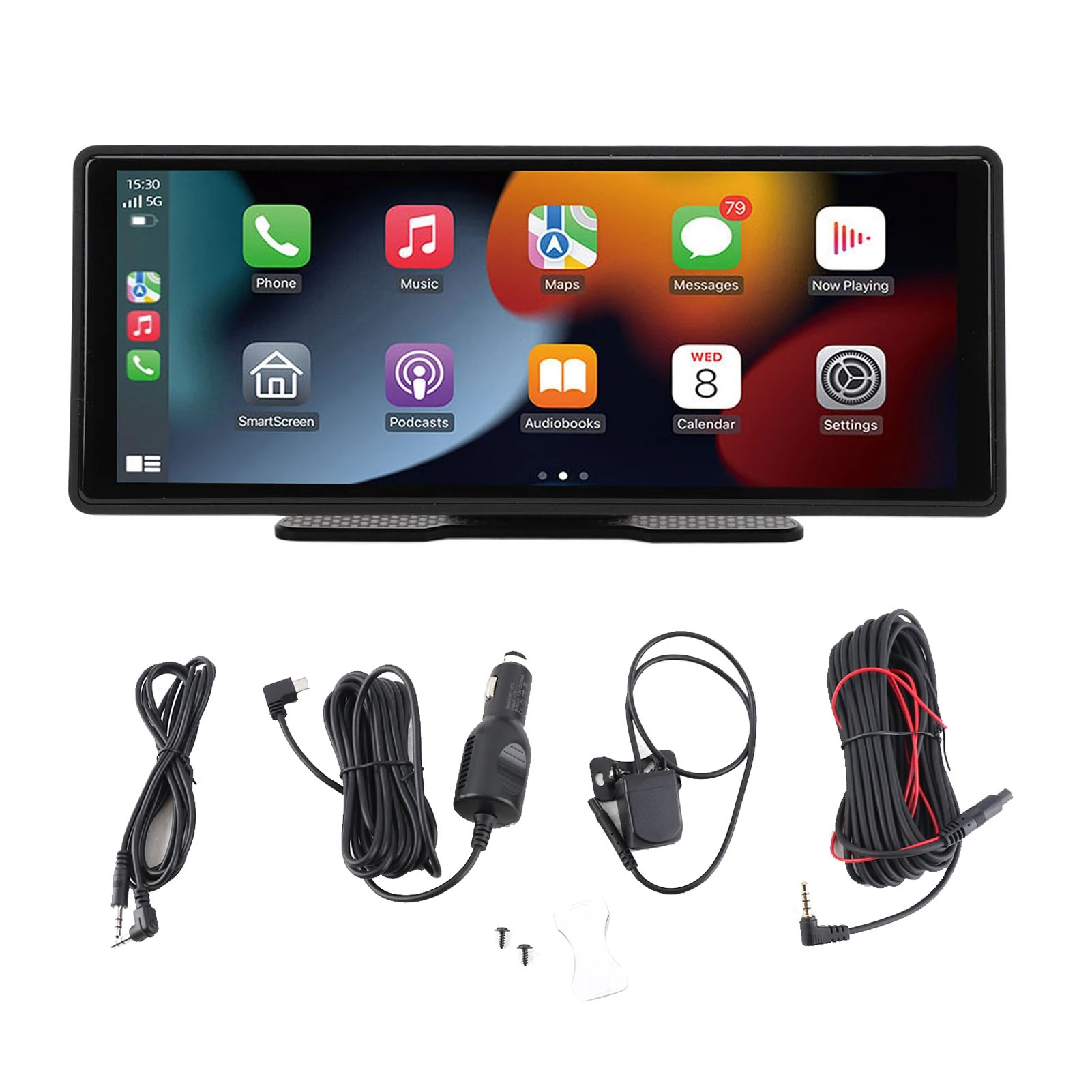 Portable Car Stereo Voice Control GPS Navigation AUX FM 10.26 Inch Touchscreen Car Radio For Carplay For Android Auto