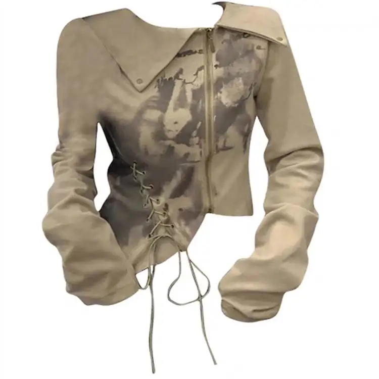 

Очень большой женский кардиган 200 Pou с принтом fiti, асимметричный топ, зимняя коллекция, модная одежда больших размеров