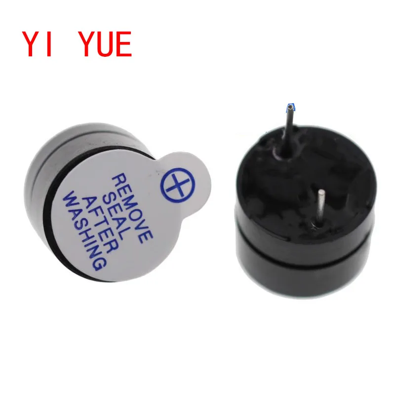 50 adet Yeni Varış 5 v Aktif Buzzer Manyetik Uzun Sürekli Bip Sesi 12*9.5mm